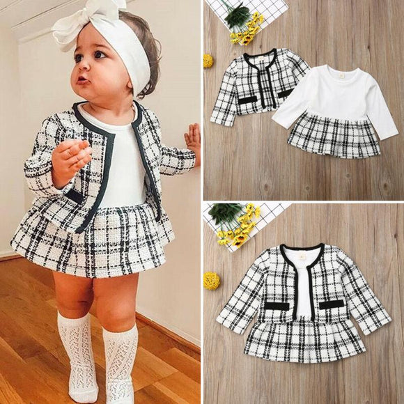 Mommy's Care 2Pcs Autumn Winter Party Outfit For Baby Girl - Mommy's Care